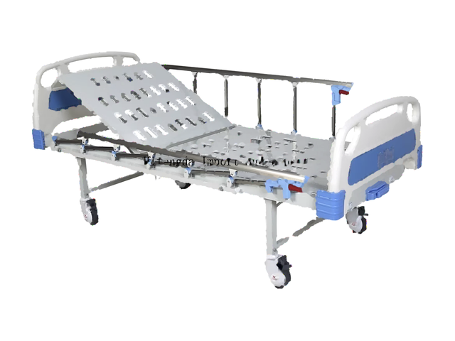 Manual hospital bed with ABS side rails
